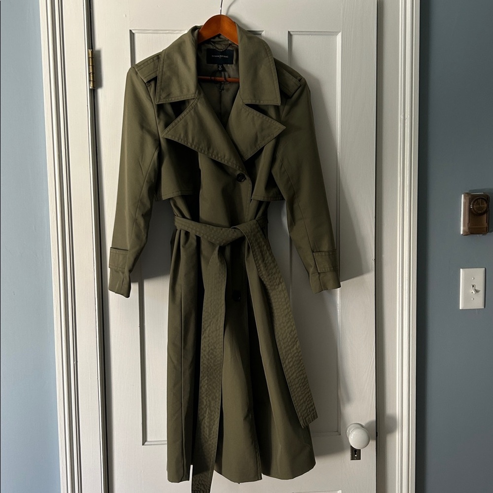 Olive Green Trench Coat
